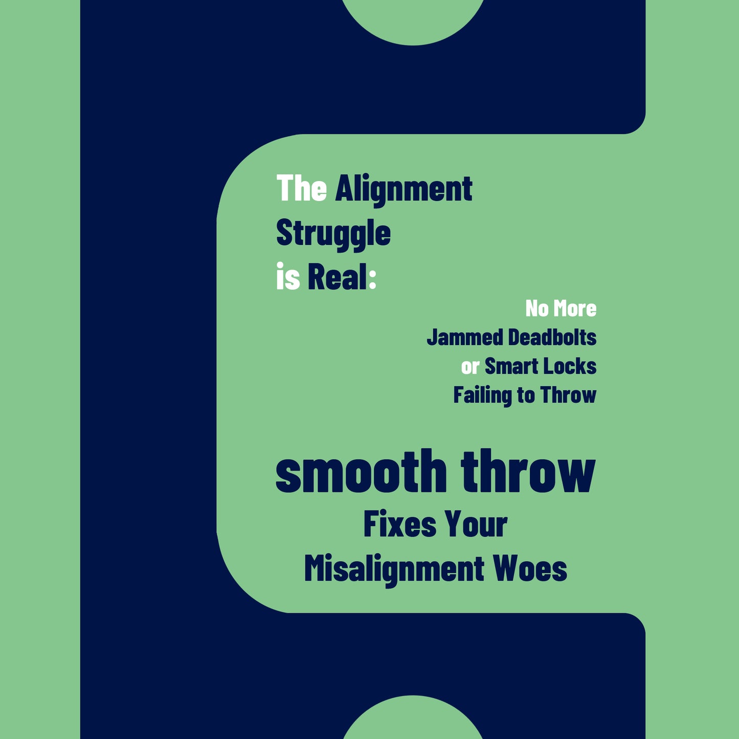 Smooth Throw Strike Plate